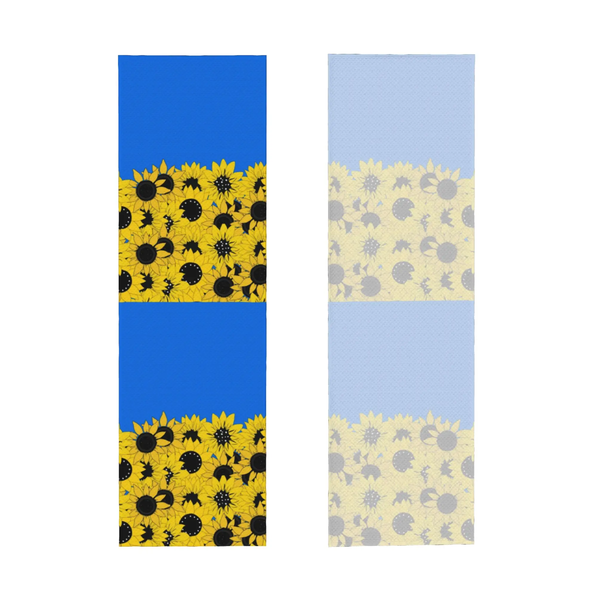 Blue Sunflower Printed Cold Exercise Towel  Ukraine Flag Super Soft Breathable Instant Cooling Towel  Beach Towels