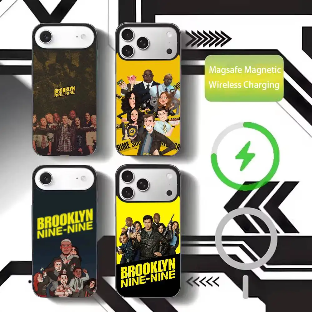 

B-Brooklyn Nine 99 Phone Case For iPhone17,16,15,14,13,12,11 Plus,Pro Max Magnetic For Magsafe Wireless Charging