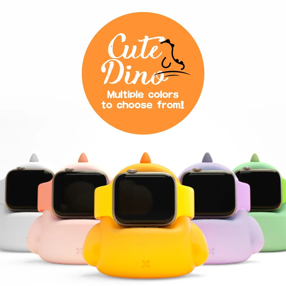 Charger Stand For Apple Watch Series 9 8 Ultra 7 6 5 SE 4 3 2  1Charger Dock Station  Dinosaur modeling