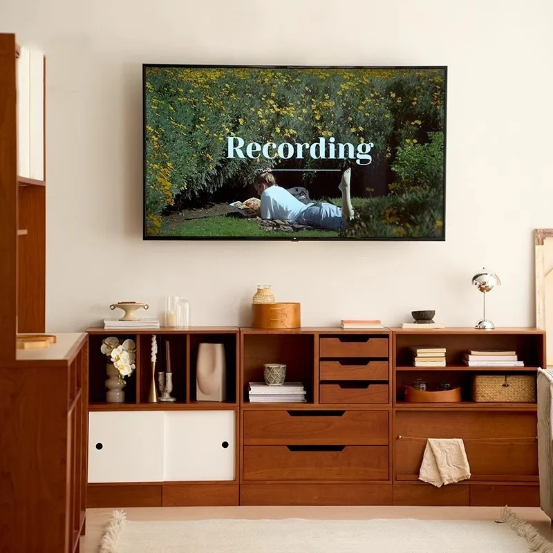 Combinación de piso de taquilla medieval, taquilla, mueble bajo, librería de madera de cerezo