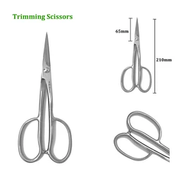 210mm Antipinch Design Stainless Steel Scissors Gardening Plant Branch Shears Cutting Flower Long Handle Scissors Pruning