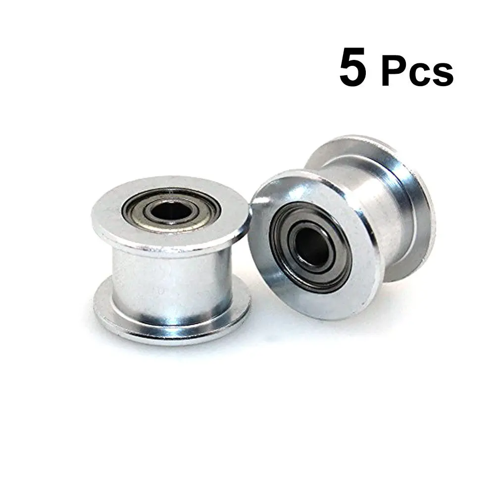 

5Pcs Aluminum Idler Pulley 6Mm Gt2 Timing Belt for 3D Printer 16T 3Mm Bore Cnc Engine Lathe Milling Machine Compatible