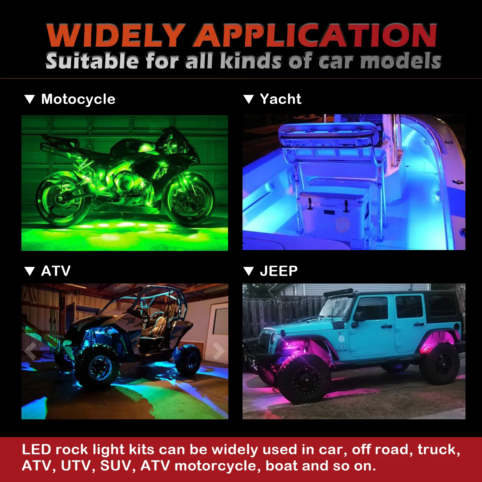 Dynamic Streamer Car Underglow Light striscia flessibile LED Underbody APP Remote Auto Neon RGB lampada decorativa per atmosfera