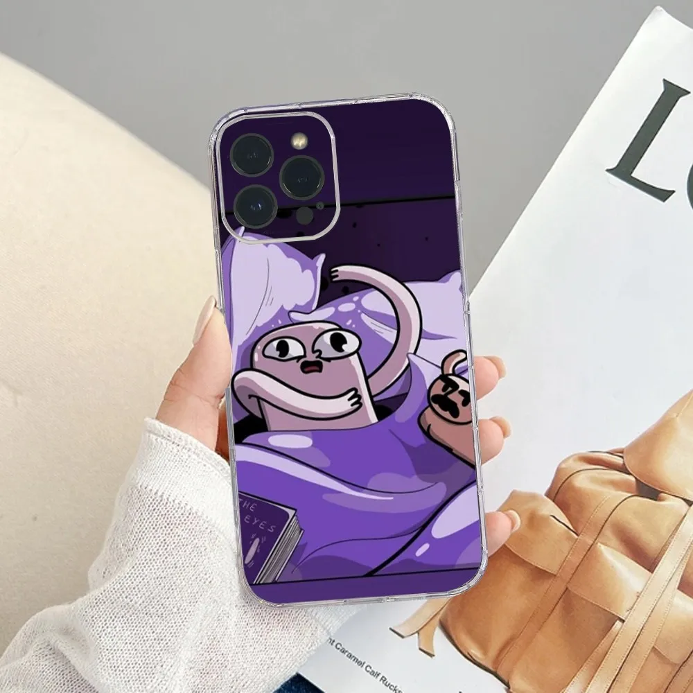 Pink Cartoon Funny big eyes K-Ketnipz Beanbag Phone Case For iPhone16 15 14 13 12 11 10 9  Pro Max XS Max X XR 7 8 Plus Mini TPU