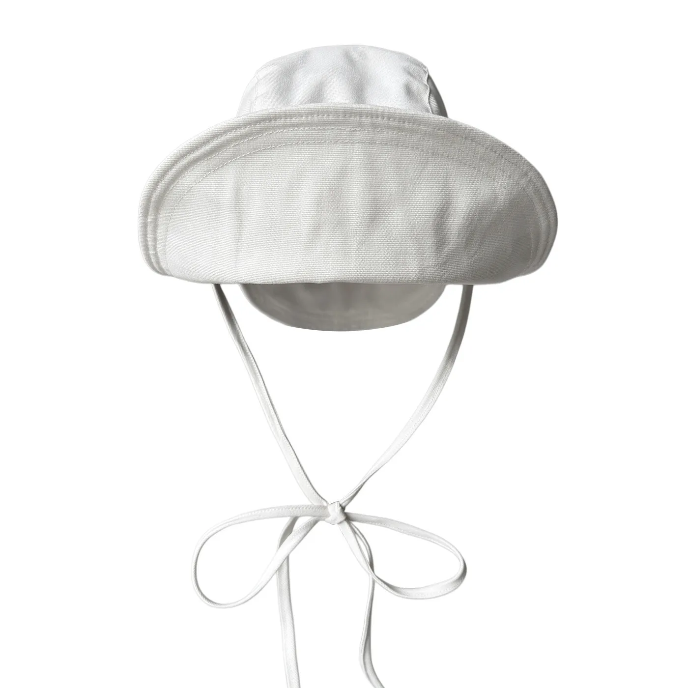 women-double-brim-foldable-lace-up-dome-bucket-hat-thin-breathable-versatile-summer-sun-hat