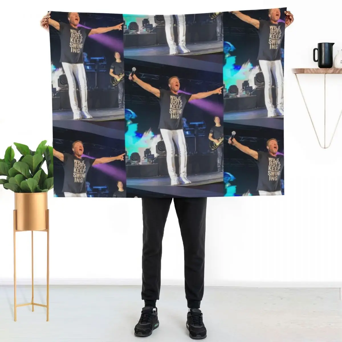 Duran Duran’s Simon LeBon Throw Blanket Large Beach halloween Luxury Brand Plaid on the sofa Thin Blankets