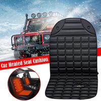 Universal 12v Car Front Electric Seat Heated Cover Temperature Pad Cushion Black/Grey/Blue/Red Controller Winter Warmer Hea Y9W3