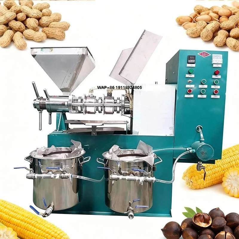 Ölpresse für Mais, Automatische Ölpresse, Kombinierte Rapsöl-Kaltpresse, Bio-Rizinusöl-Pressmaschine, Neu