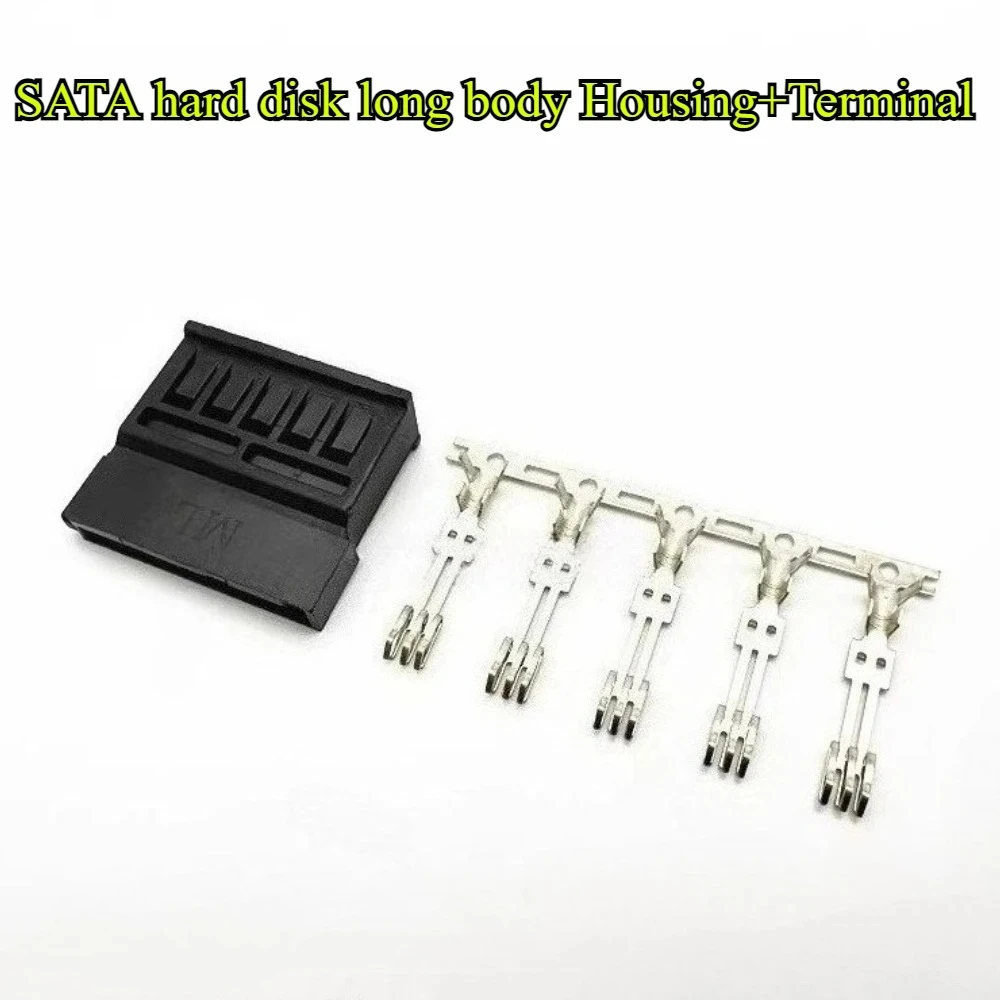 

20/50Sets/lot Black IDE HDD Sata Power Fale Connector With Copper Terminal Metal Pin For Hard Disk Computer