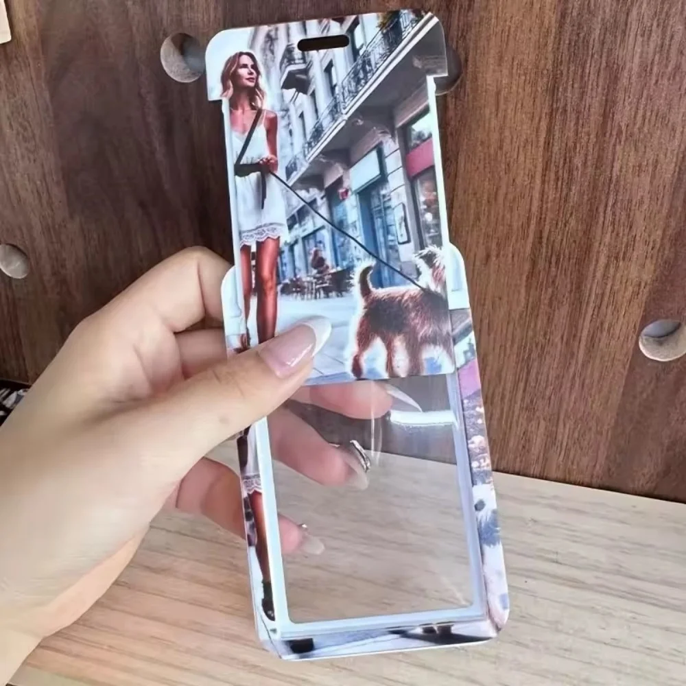DIY Customization Personalized Photos Bracelet Key Ring Paired With Card Holder Can Be Stored ID ATM Student Work ID Card Cover