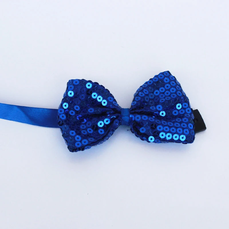 Chic Monocromático Glitter Bow, adereços ajustáveis, Dança Bowknot, Fontes do partido do casamento, Moda Desgaste