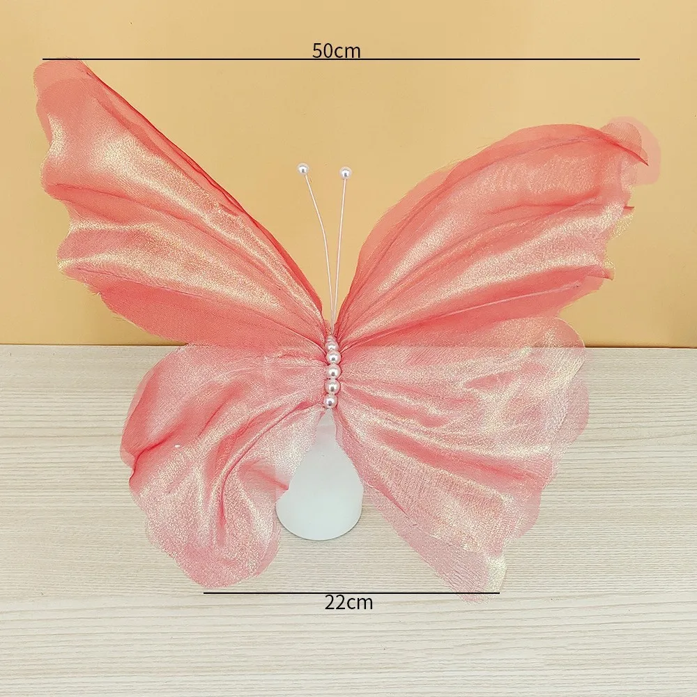 Party Decoration Butterflies Giant 3D Artificial Butterfly Baby Shower Wedding Birthday Decoration Photography Background Props
