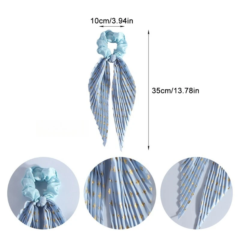 6 قطع من حامل ذيل الحصان بشريط عتيق للنساء - ربطة شعر أنيقة للسفر في الهواء الطلق لتصفيف الشعر #4