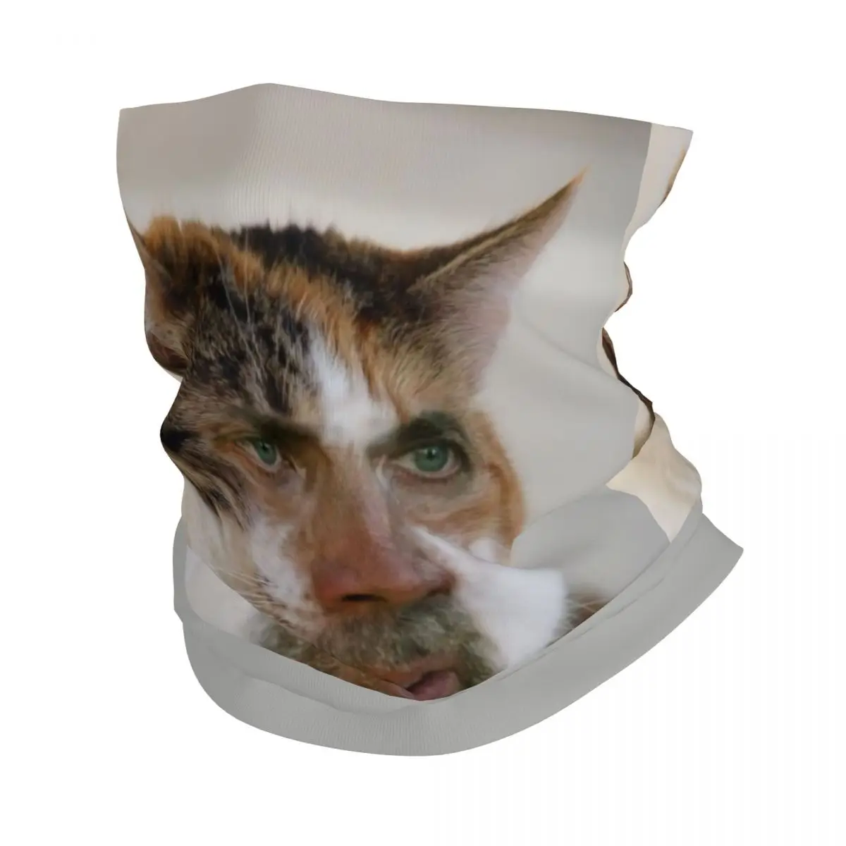 

Custom Nicholas Cage Cat Meme Bandana Neck Gaiter for Hiking Hunting Men Women Wrap Scarf Headband Warmer