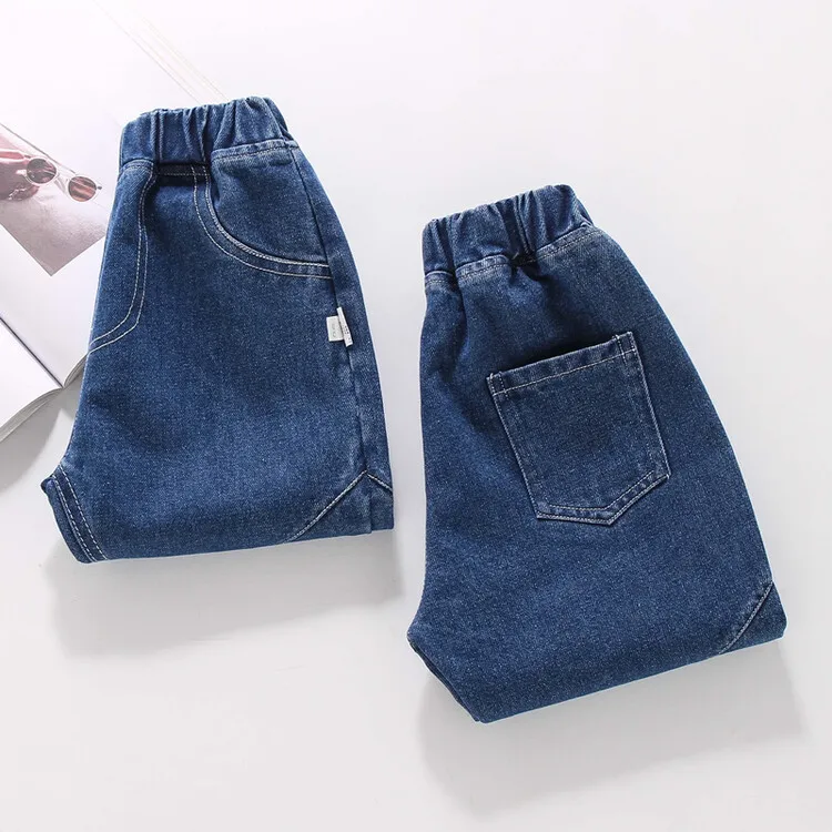 Boys' Jeans 2025 Spring Autumn New Style Loose Children's Dad Pants Fashion Simple and Versatile Mid Size Children's Pants Trend