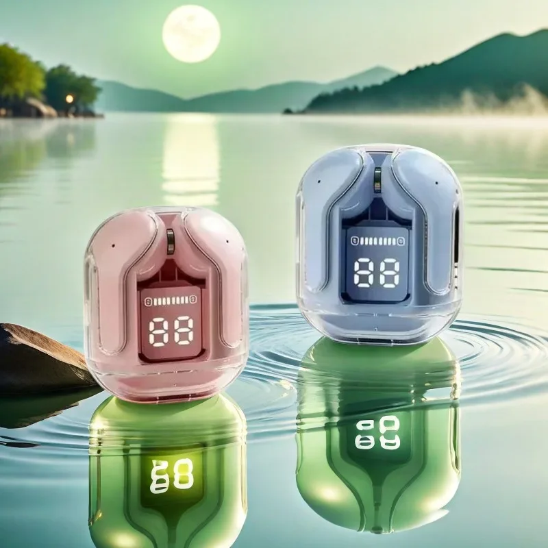 Original T2 Bluetooth Headphones TWS Transparent Wireless Bluetooth Headset HIFI Sound Quality Bluetooth 5.3 For Xiaomi Earbuds