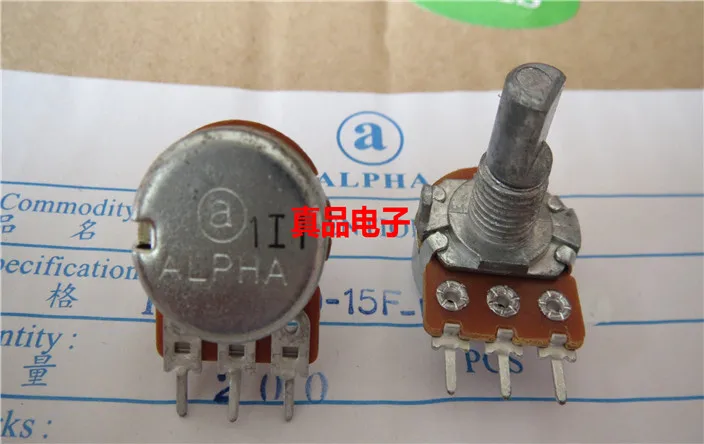 [VK] ALPHA Import Taiwan 148 16 B20K B50K B1M Single Burner Level Potentiometer Handle 15MM switch