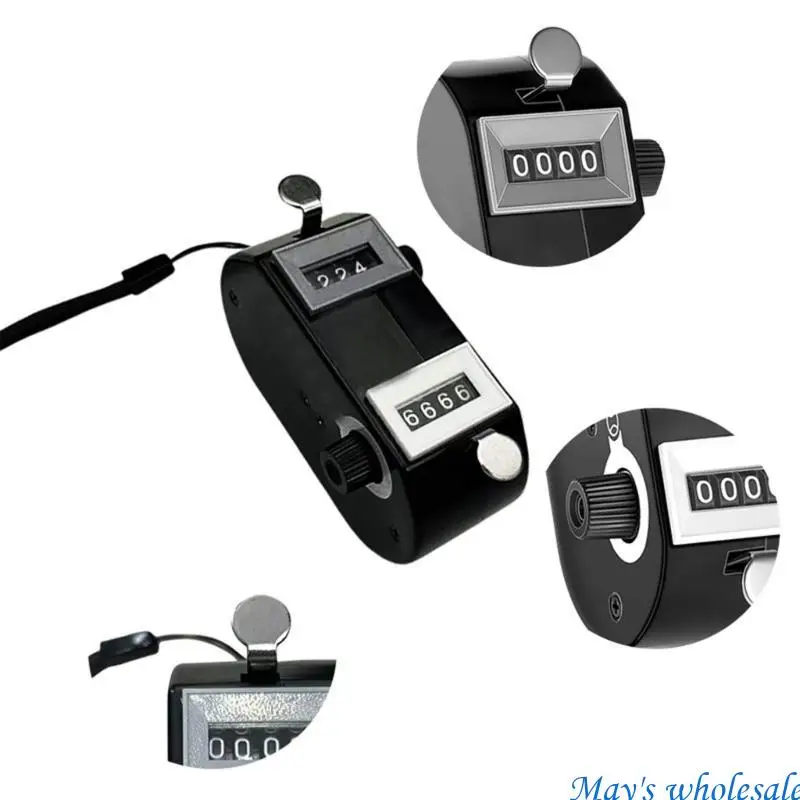 Golf Strokes Counter 4 Digit Score Shot Strokes Counter Clickers with Lanyard 448A