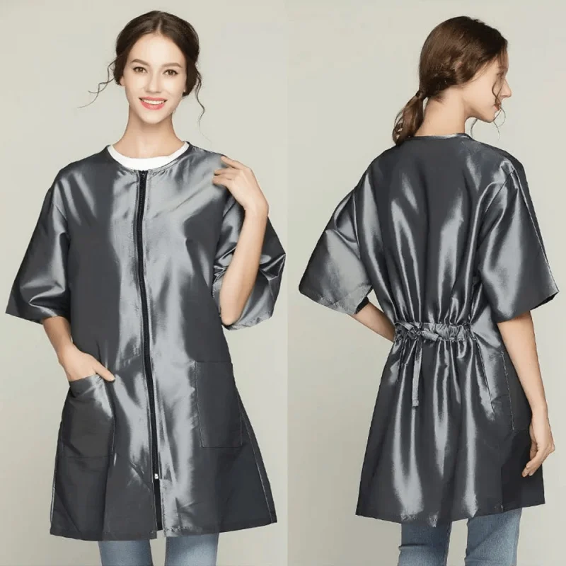 

Barber/Beauty Workwear，Lightweight Hairdressing Workwear，Anti-static Non-stick Hair Uniform，Hair Salon Stylist Splash-Proof Apro