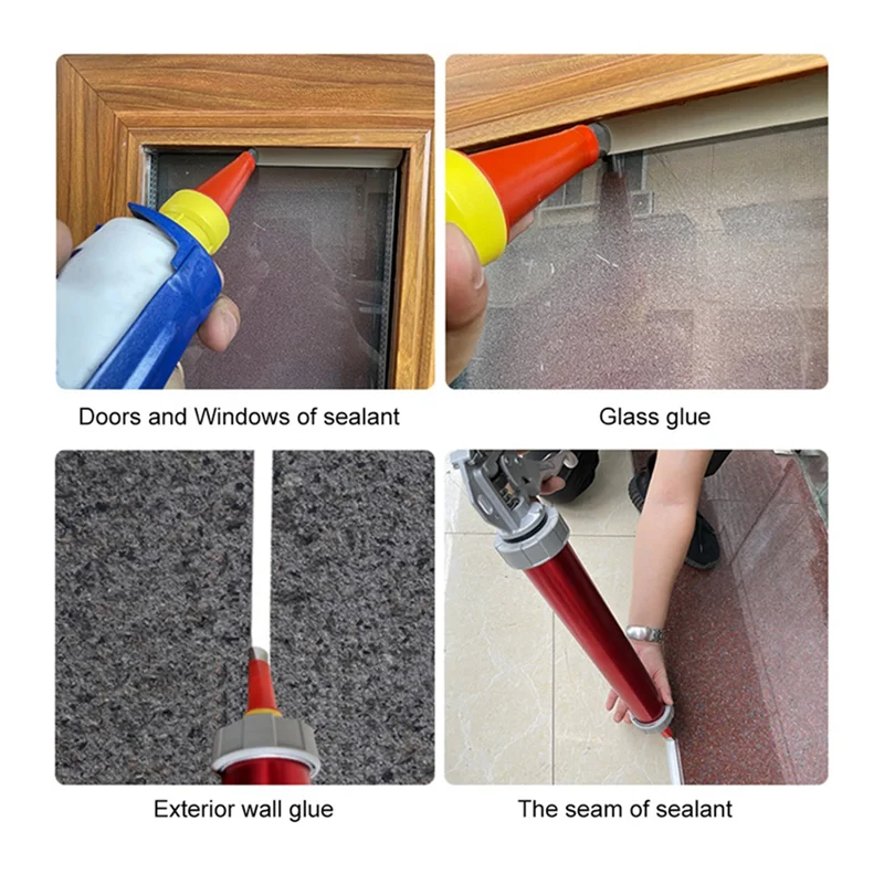 ABLG 27-delige kalefateren mondstukapplicator met basis Roestvrij staal Caulking Finisher Kit Afwerkingsgereedschap Aanrechtverbinding