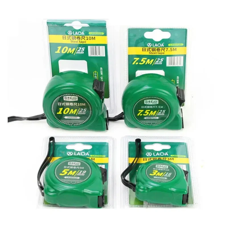 AOA Tapeline 3M/5M/7.5M/10M Tapeline Double Side Steel Measuring Tape Measure Tools Cinta Metrica