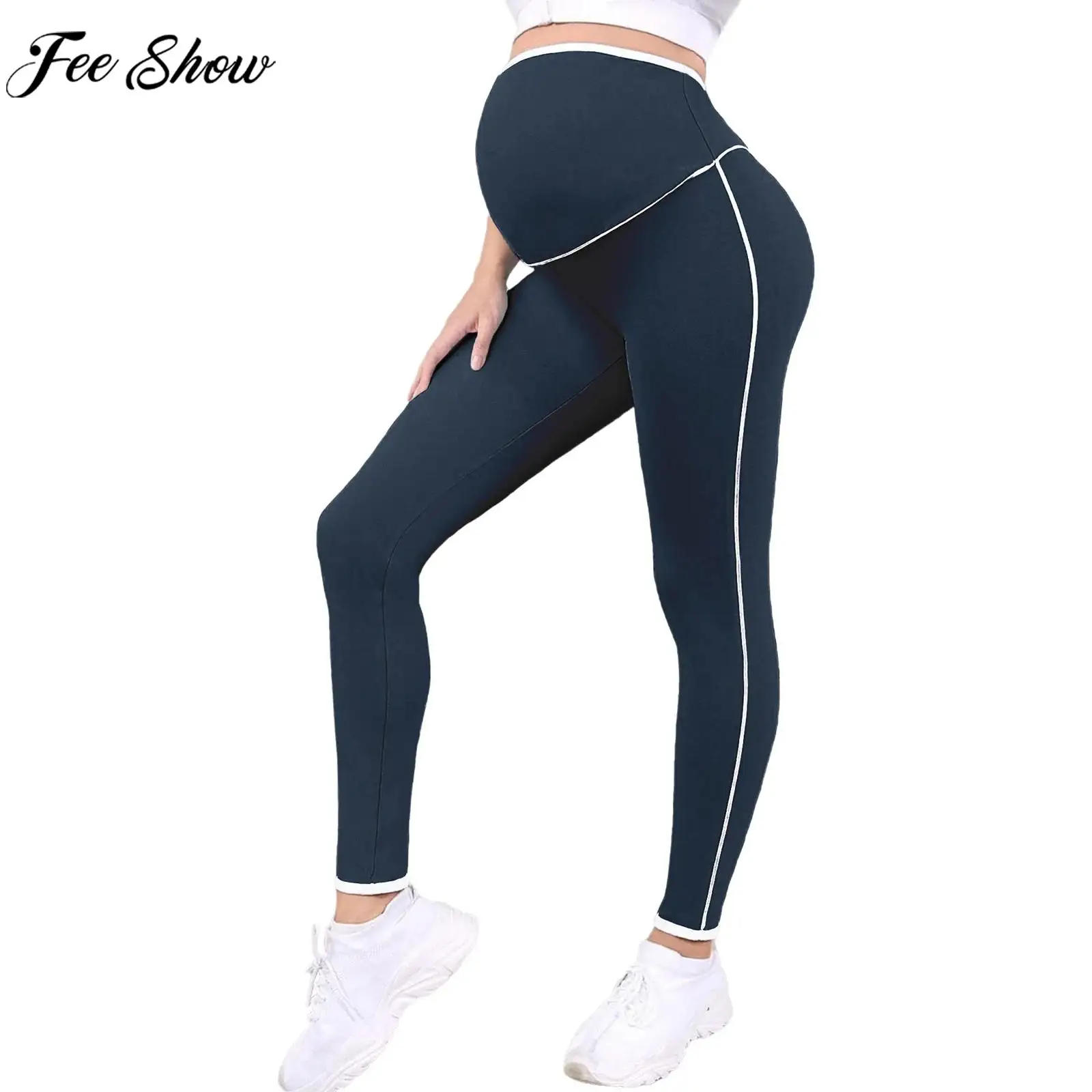 

Мягкие леггинсы для йоги для беременных, высокая талия, поддержка живота, колготки для пилатеса, брюки для фитнеса, брюки для беременных, спортивная одежда