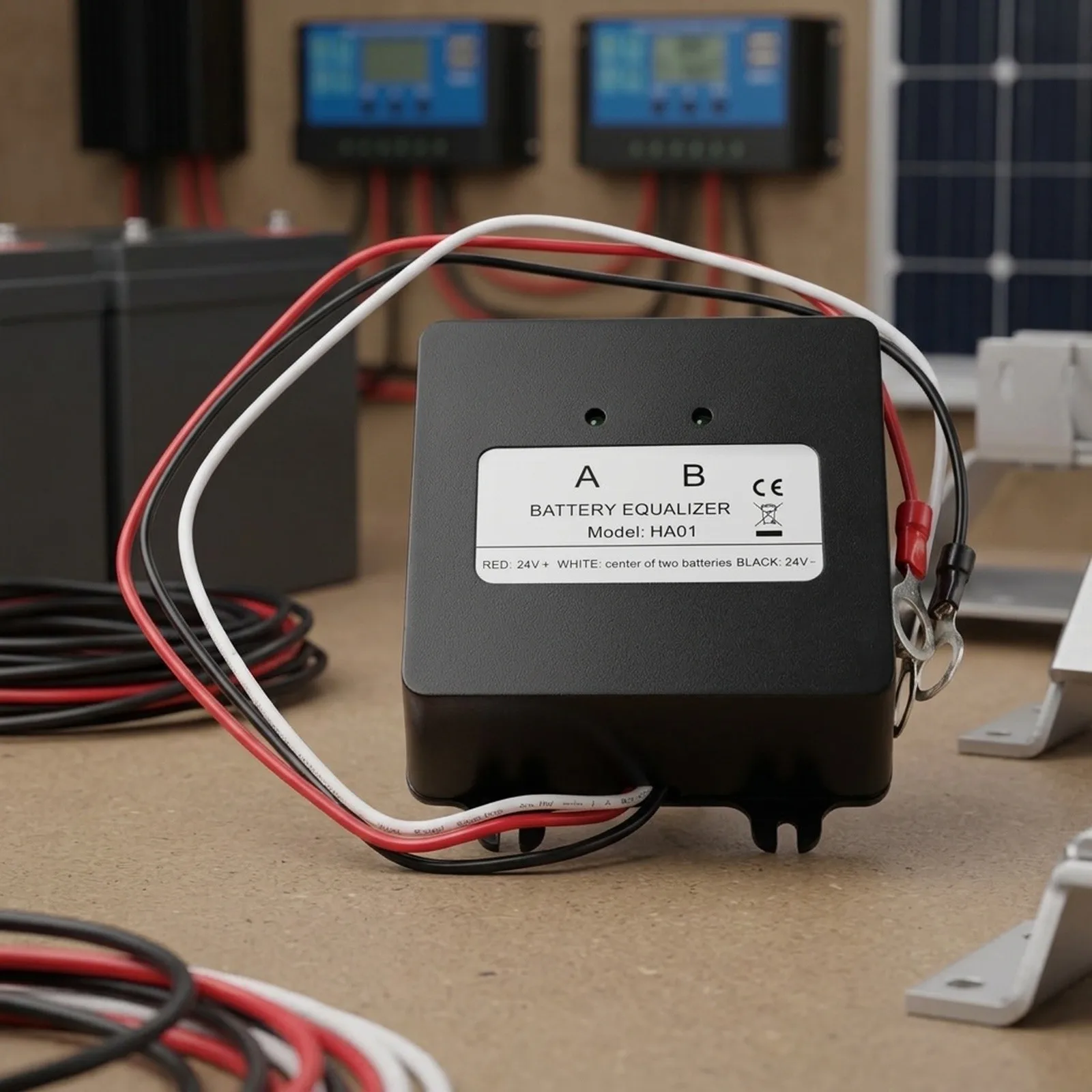 For Solar Battery Systems Battery for equalizer For Off-grid Systems 70x70x27mm Improve Solar Battery Setup Terminal Wire