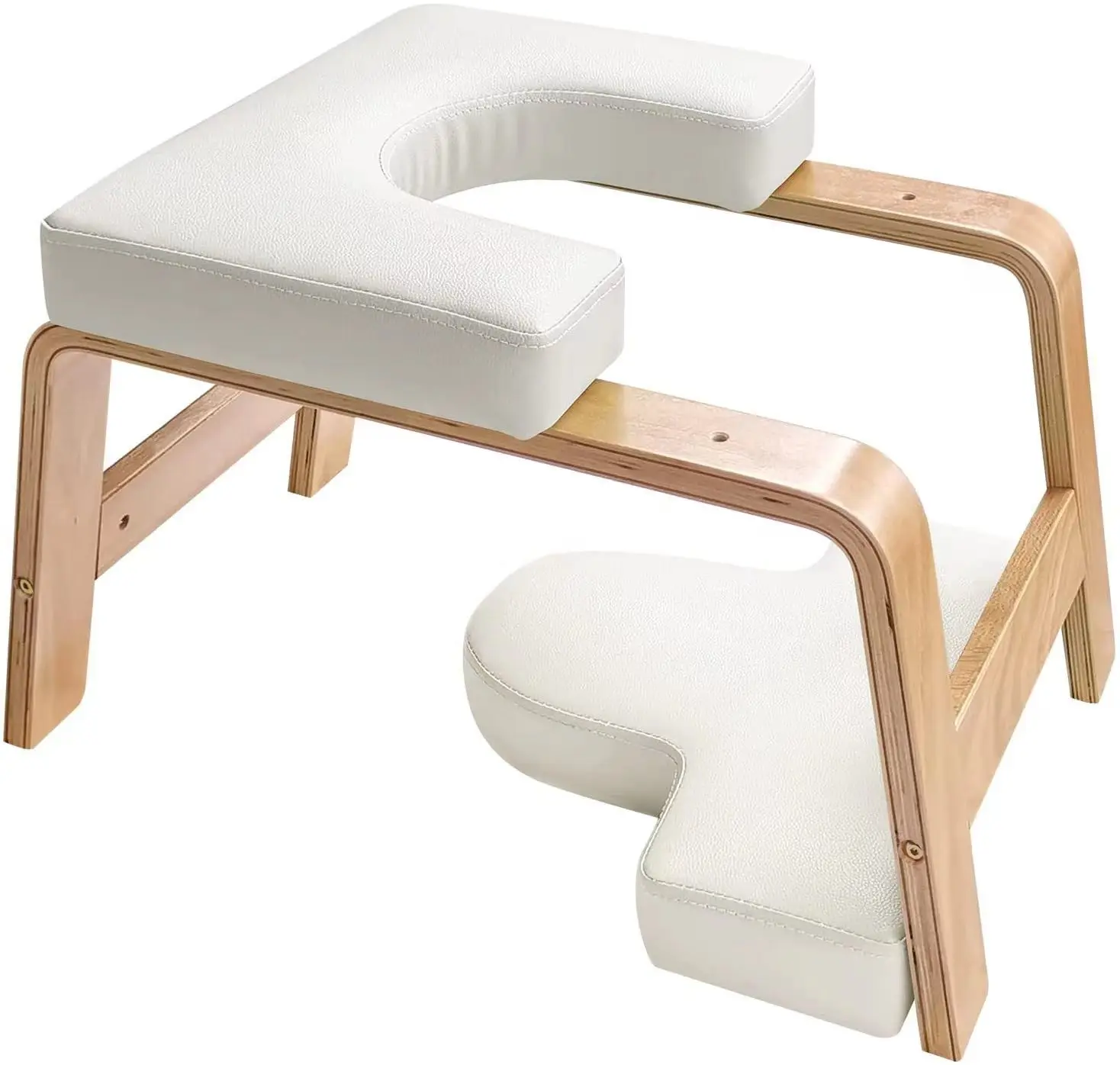 High Quality Yoga Fitness Auxiliary Solid Wood Inverted Stool Home Fitness Inverted Chair