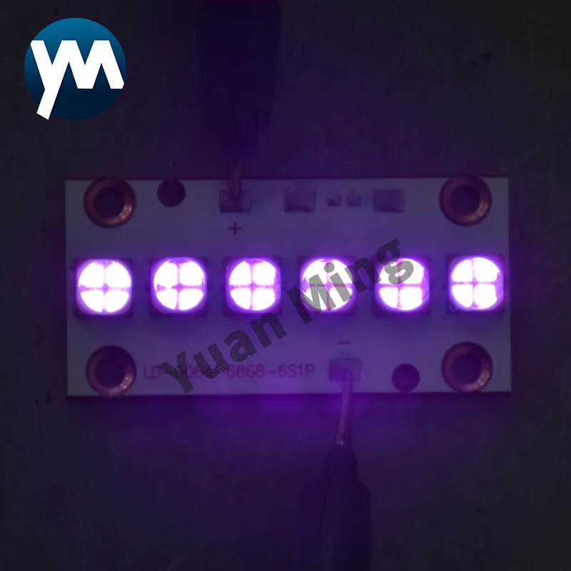 60W 6565 Chips UV LED Moduł lampa uv 365nm 385nm 395nm uv 405nm UV led Lampa utwardzająca do utwardzania farby Atrament Klej Żywica