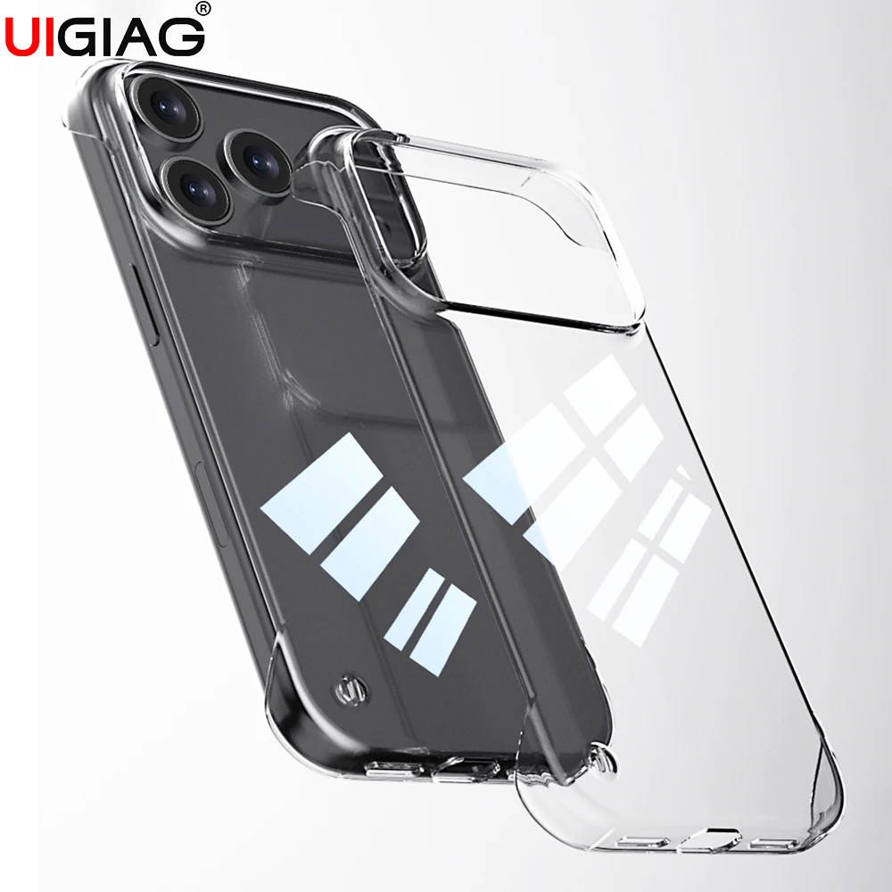 حافظة صلبة شفافة نصف حزمة من البولي كربونات لهاتف آيفون 17 برو ماكس غطاء خلفي شفاف بدون إطار غطاء رفيع للغاية لهاتف آيفون 17 برو ماكس #1