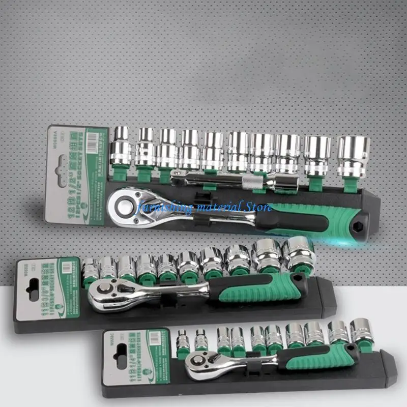 

Y5GD Sleeve Set 6.3mm Ratchet Wrench Screwdriver Spanner Auto Repair