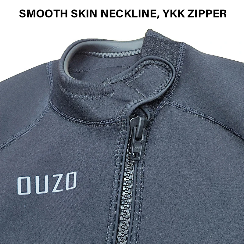 Men\'s 1.5mm Neoprene Long-sleeved Wetsuit Top Sunscreen Autumn Winter Diving Surfing Swimming Snorkeling Anti-jellyfish Jacket