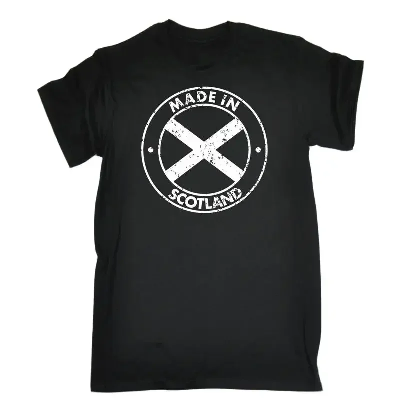 Made In Scotland T Shirt Retro Scot Country Nationality Scottish Birthday Funny