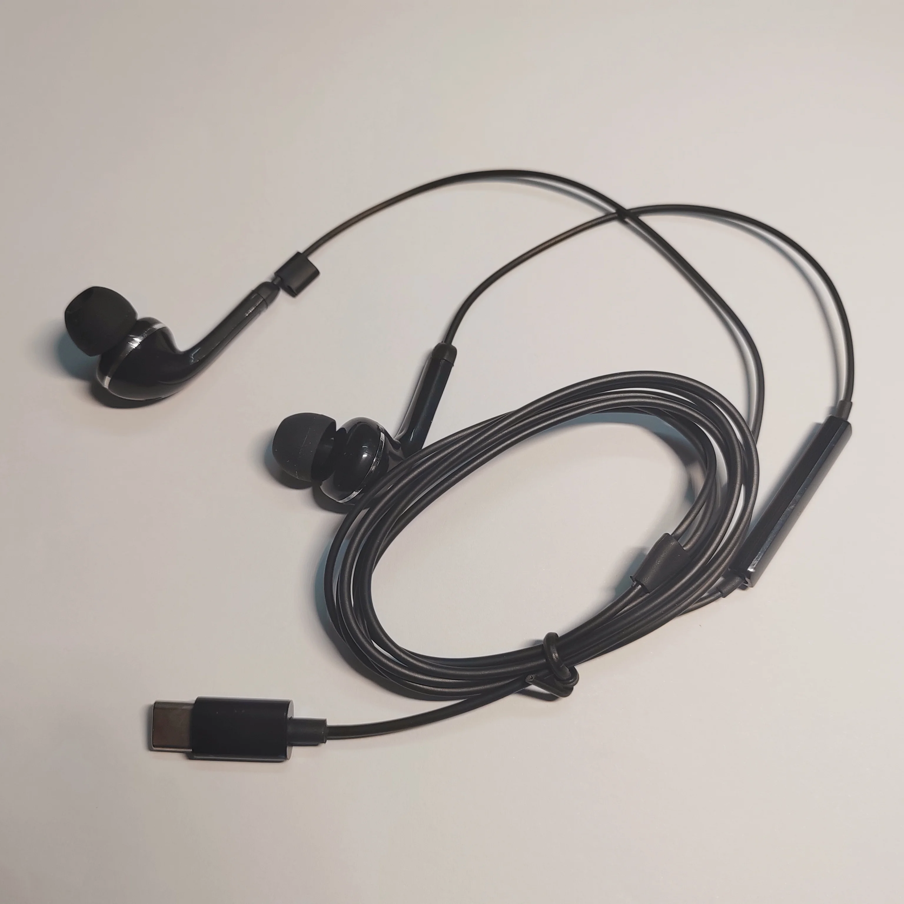 Type C In-ear Wired Mic Control USB-C Headset for Samsung A36 A35 A55 Note 10+ 20 Ultra Compatible with S25 S24 S23 S22 S21