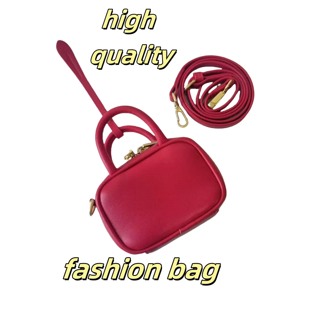 

High quality mini portable ladies bag 2025 new real leather high sense niche design luxury ladies crossbody Women's bags