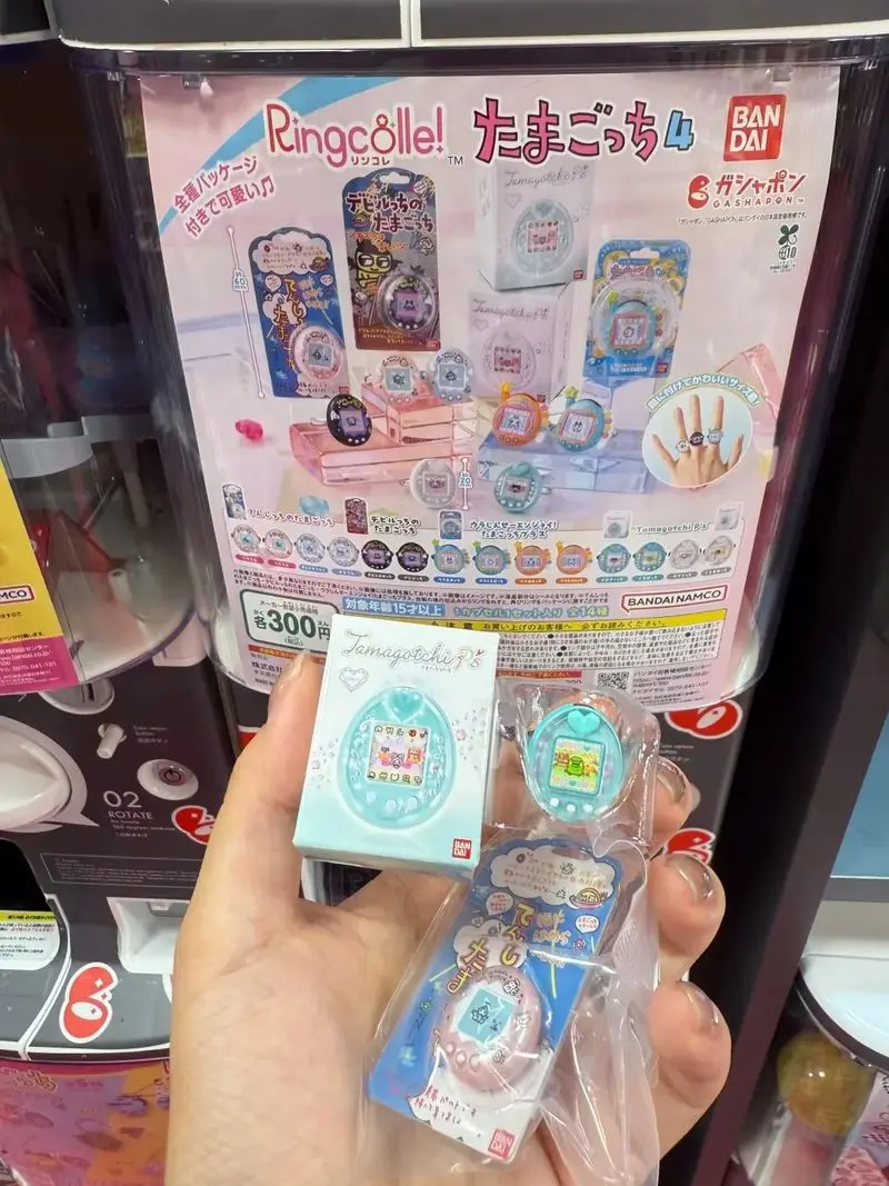 متوفر في المخزون سلسلة حلقات زخرفية أصلية من بانداي تماغوتشي 3 نموذج غاشابون لعبة الحيوانات الأليفة الإلكترونية للحنين #3