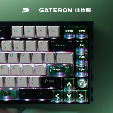 GATERON FORT75 Keyboard Set, Custom GT75 PCB Inside, Magnetic Jade Delta switch, Flagship Nano Waterproof For Gaming Keyboard