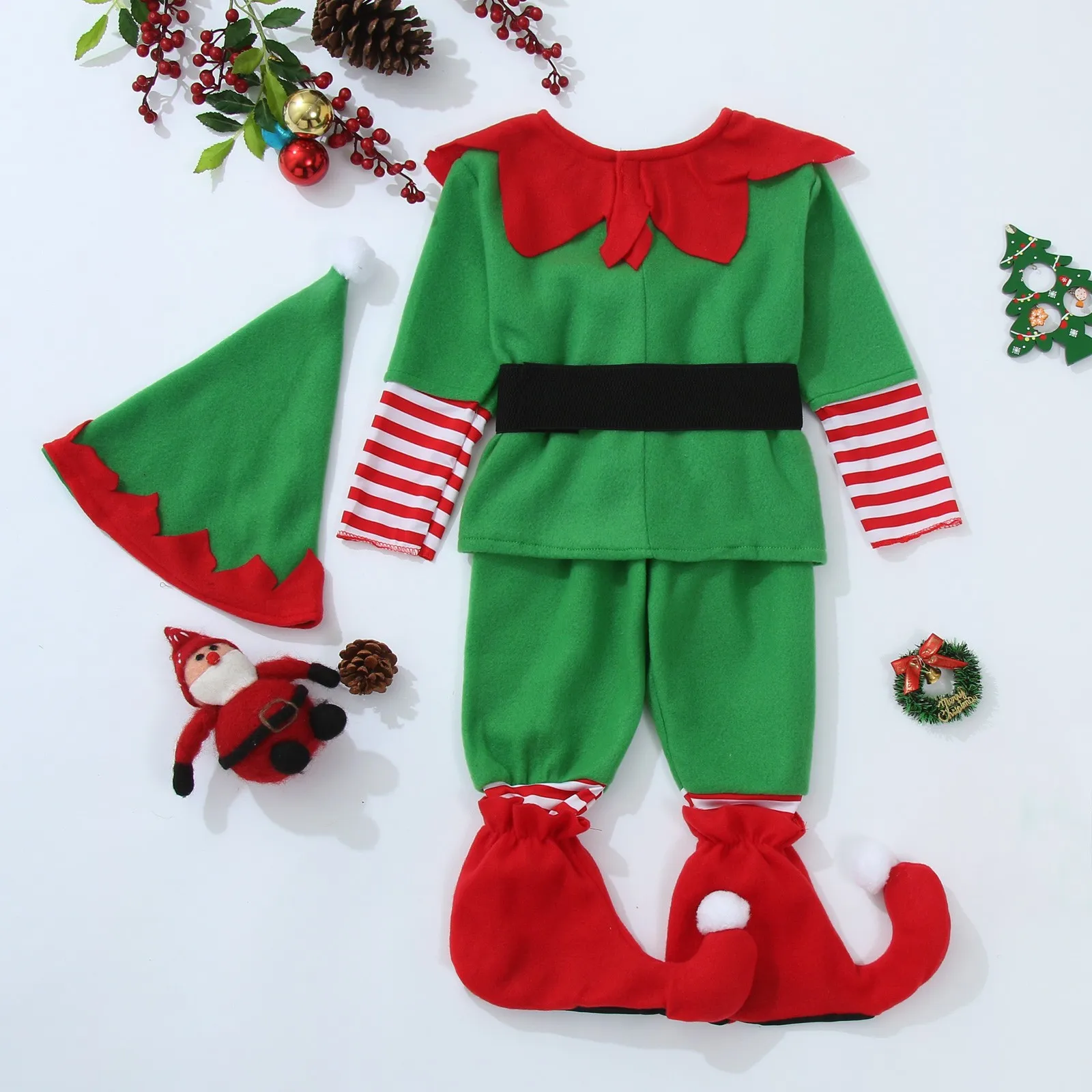 2024 Kid Christmas Santa Claus Set Christmas Costume Suit Boy Girl New Year Children\'s Clothing Set New Year Costume For Baby