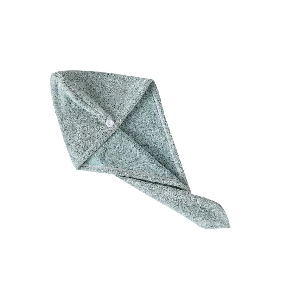 

Bamboo Charcoal Fiber Hair Drying Cap Quick Dry Super Absorbent Lightweight Portable Towel Wrap For Travel Home Use Unisex (