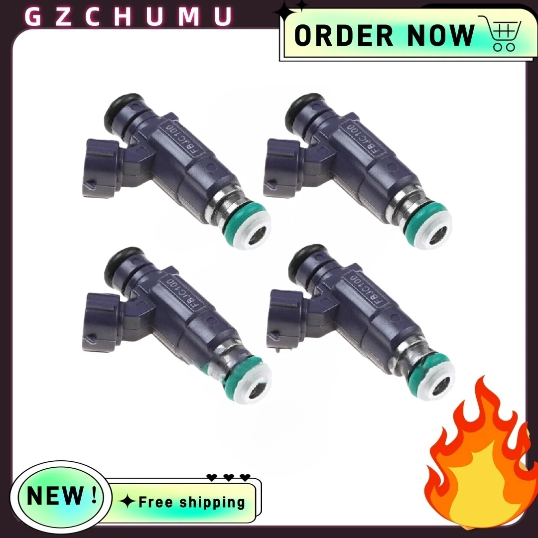 

GZCHUMU 4Pcs For Nissan X-Trail T30 T31 2.0 /2.5 petrol QR20D Murano Maxima Sentra Infiniti L fuel Injectors 16600-2Y915 FBJC100