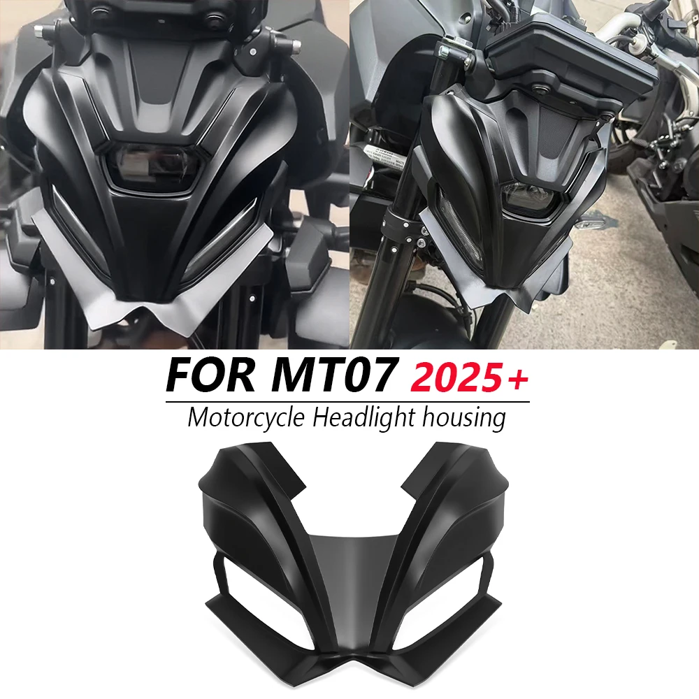

Headlight Lamp Cowl Motorcycle Accessories Head Cover Plate Inner Front Fairing Cover For Yamaha MT-07 2025 mt07 2026 mt 07