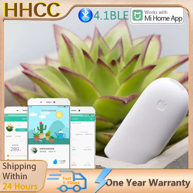 HHCC Flower Care Flora Monitor Smart Flower Monitor Plant Sensor Grass Soil Water Fertility Sensor Garden For Flower care Mi Hom