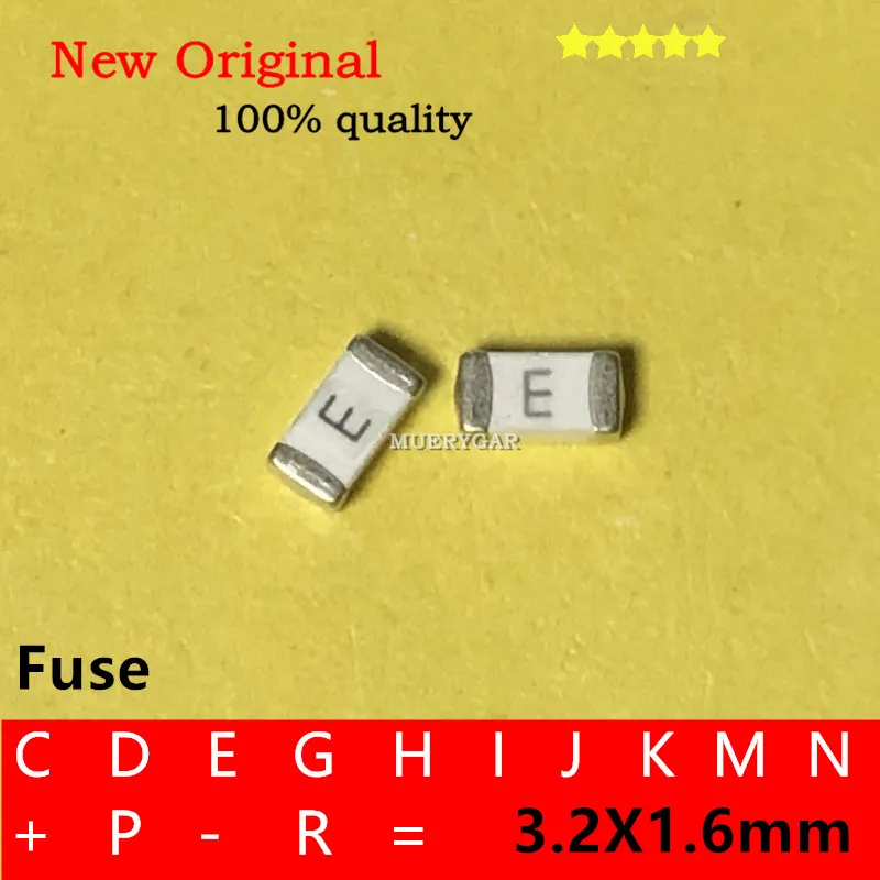 (10-200pieces/lot)100%New  Printer fuse  Marking:  J   C   D    G   R   =  3,2X1.6mm   F1   F2