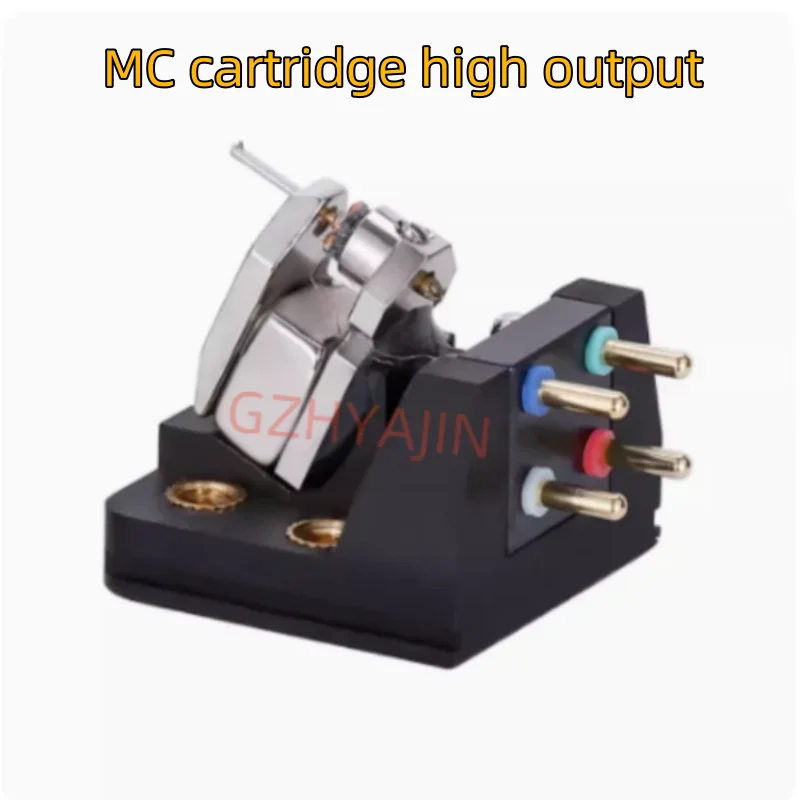 (A2) New MC dynamic cartridge 0.8mV (high output) cartridge needle LP black glue dynamic cartridge elliptical diamond tip