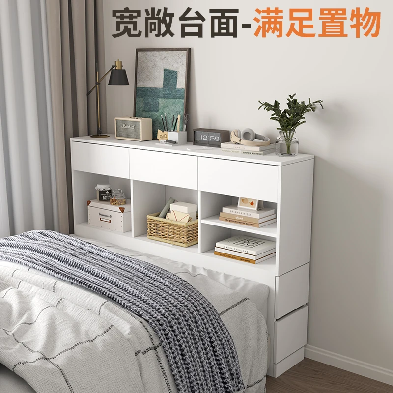 Solid wood bedroom bedside locker master bedroom locker crack locker gap stuffing storage cabinet