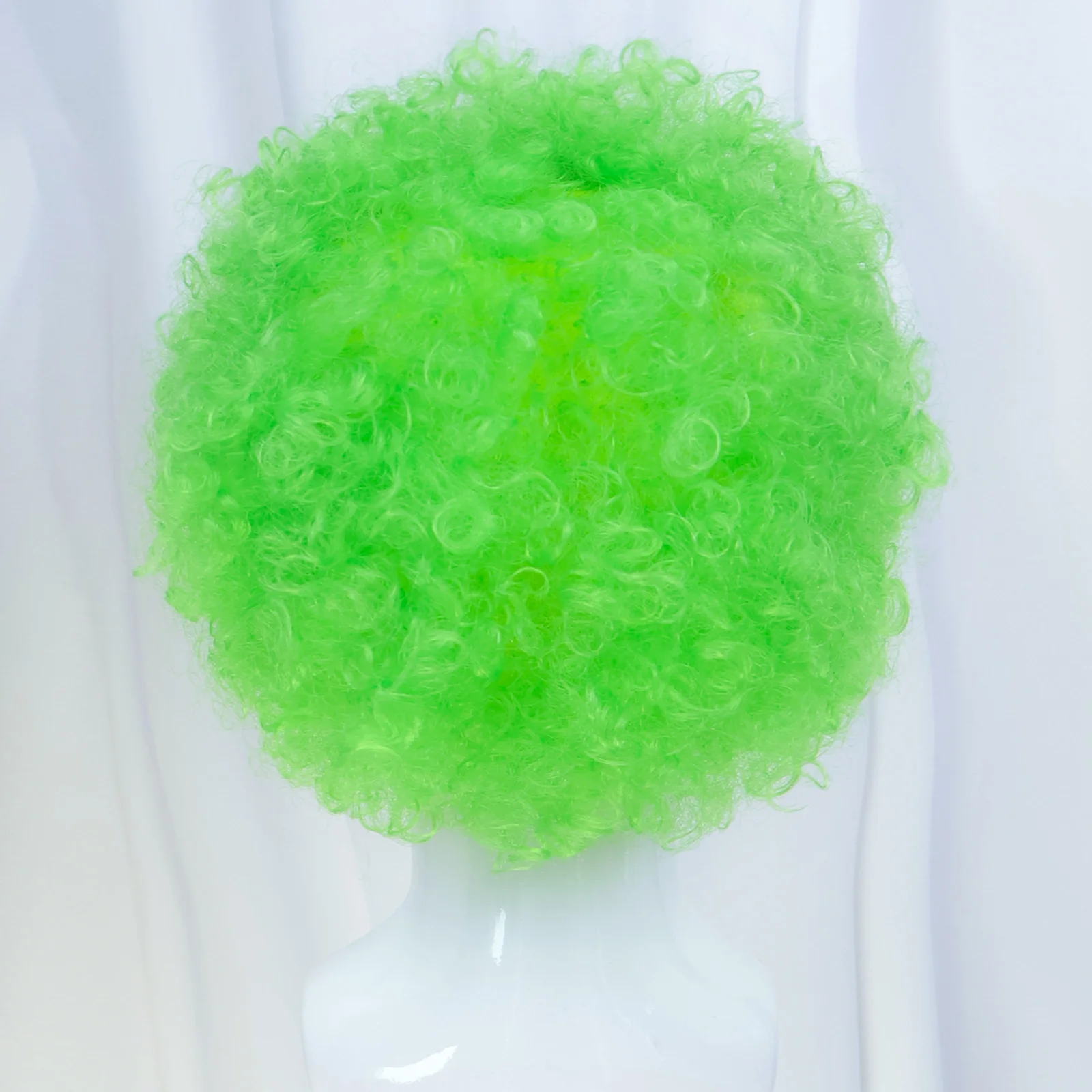 Synthetic Wig with Clown Bald - Perfect for Halloween & Costume Parties Funny Bald Wig Curly Clown Hair for Parties