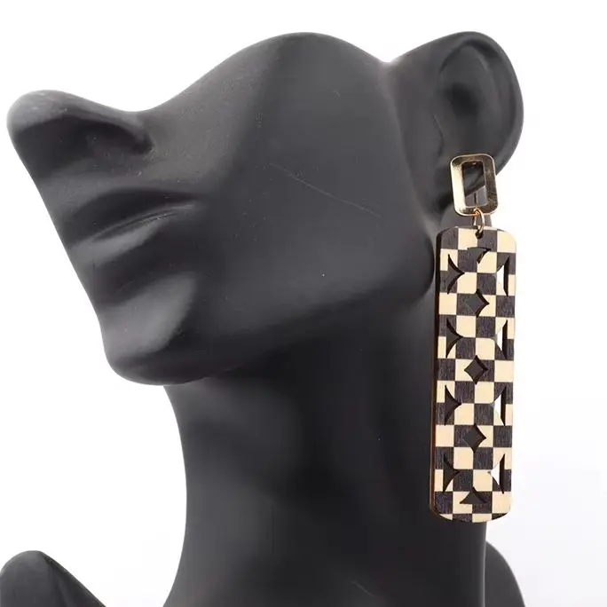 New Hawaiian Polynesian Fashion Earrings Acetate Tribal Earrings for Women Girls Gifts
