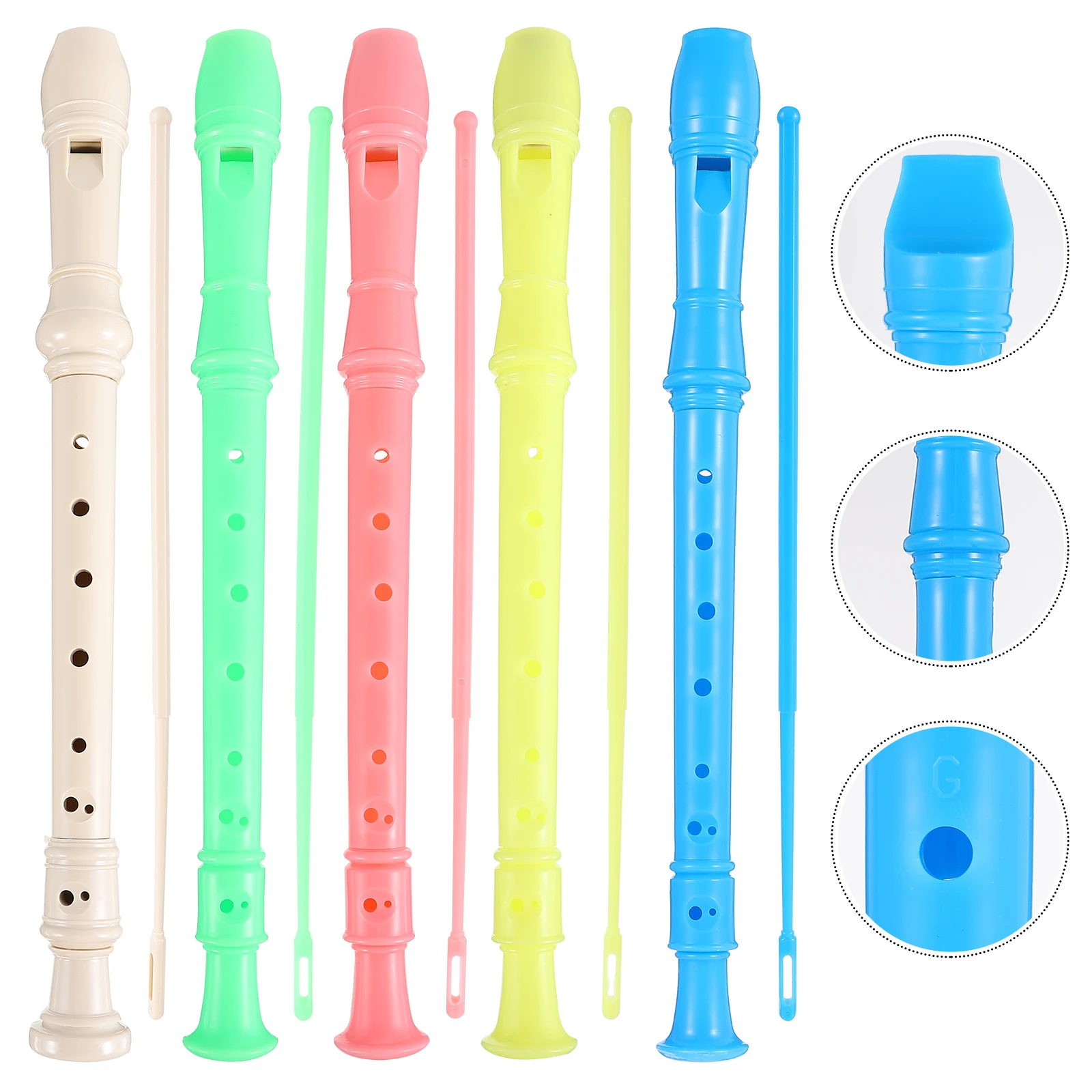 

Colorful Kids Musical Instruments Soprano Recorder for Clarinet ABS Child