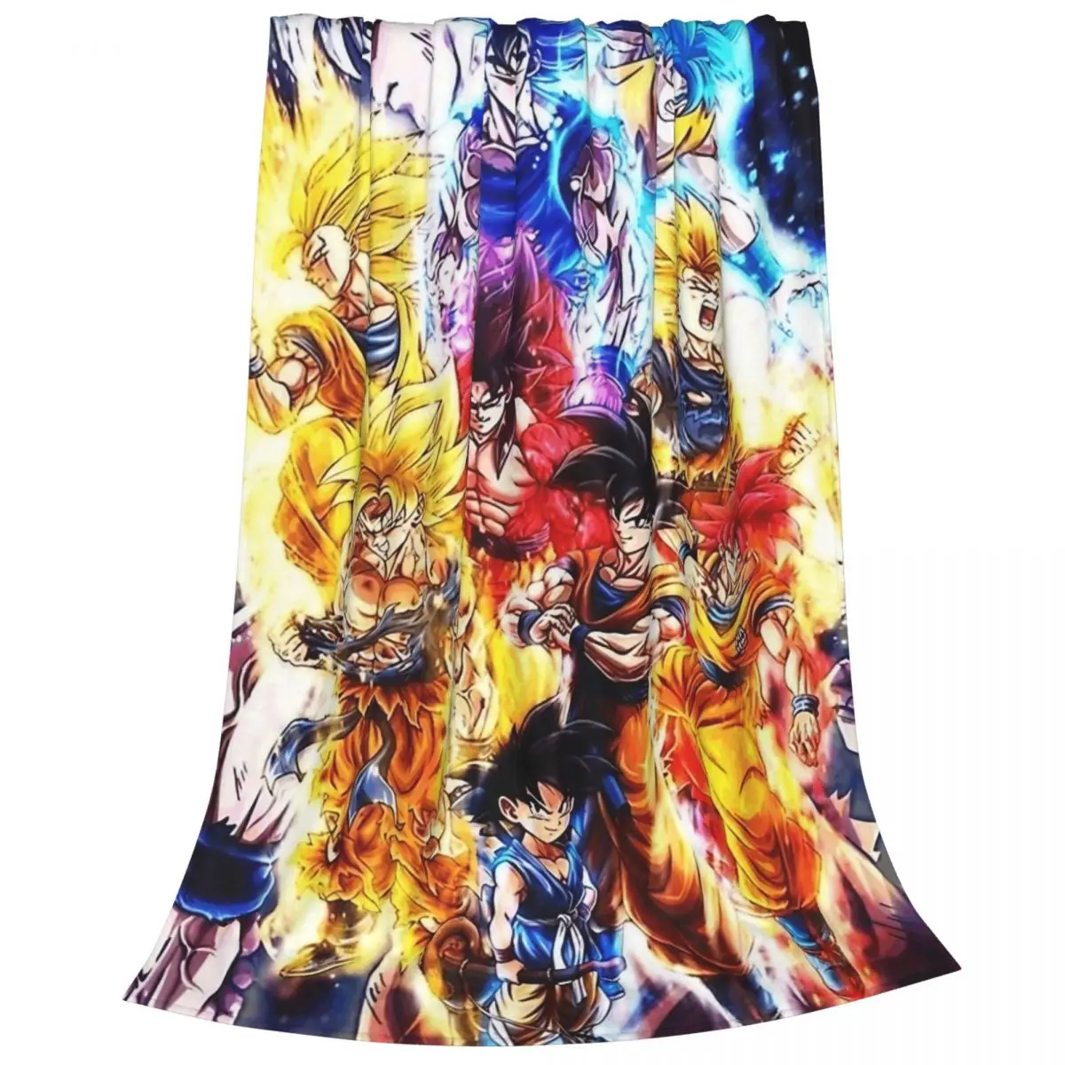 

GOKU Vegeta Gohan Trunks Gogeta Dbz аниме Dragon Ball шерстяное одеяло новинка пледы для дивана постельное белье гостиная 125*100 см одеяло