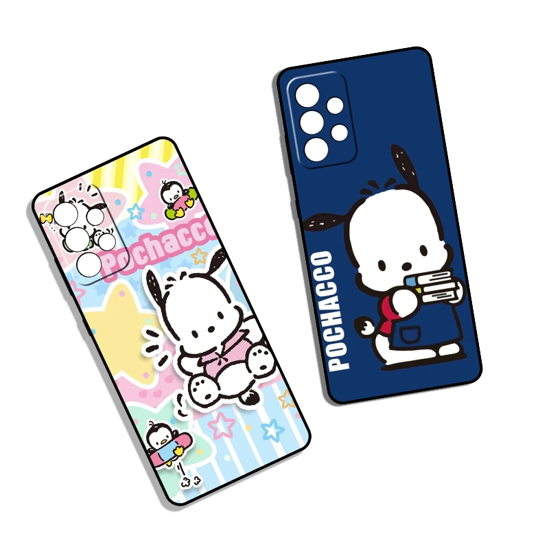 Samsung A03S A03 A04 A04E A04S A05 A05S A06 Pochacco  Creative Design Soft Black Phone Case